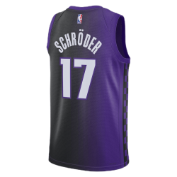 Dennis Schroder #17 Maillot de déclaration violet des Sacramento Kings