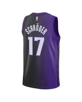 Dennis Schroder #17 Maillot de déclaration violet des Sacramento Kings
