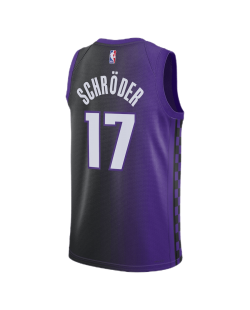 Dennis Schroder #17 Maillot de déclaration violet des Sacramento Kings