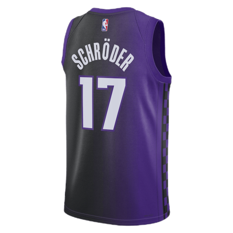 Dennis Schroder #17 Maillot de déclaration violet des Sacramento Kings