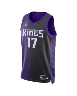 Dennis Schroder #17 Maillot de déclaration violet des Sacramento Kings