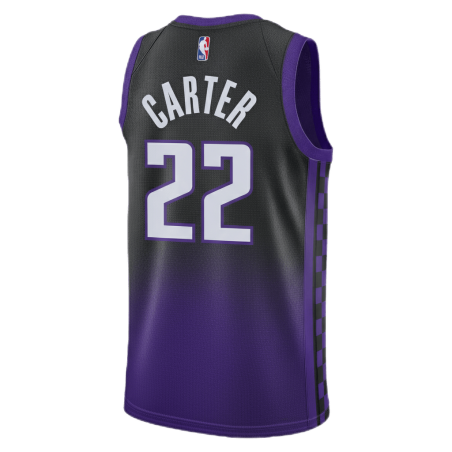 Devin Carter #22 Maillot de déclaration violet des Sacramento Kings