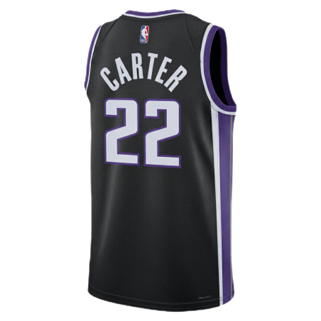 Devin Carter #22 Maillot Icône Noir des Sacramento Kings