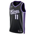 Domantas Sabonis #11 Maillot noir icône des Sacramento Kings