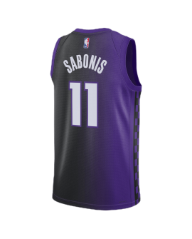 Domantas Sabonis #11 Maillot de déclaration violet des Sacramento Kings