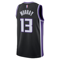 Keegan Murray #13 Maillot icône noir des Sacramento Kings