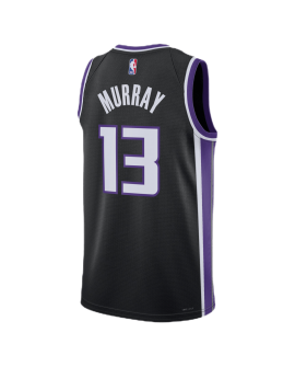 Keegan Murray #13 Maillot icône noir des Sacramento Kings