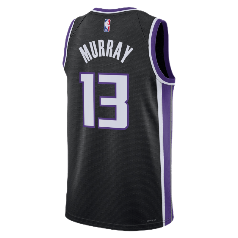 Keegan Murray #13 Maillot icône noir des Sacramento Kings