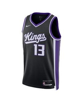 Keegan Murray #13 Maillot icône noir des Sacramento Kings