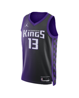 Keegan Murray #13 Maillot de déclaration violet des Sacramento Kings