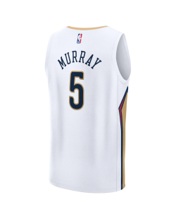 Dejounte Murray #5 Maillot blanc de l'association des pélicans de la Nouvelle-Orléans