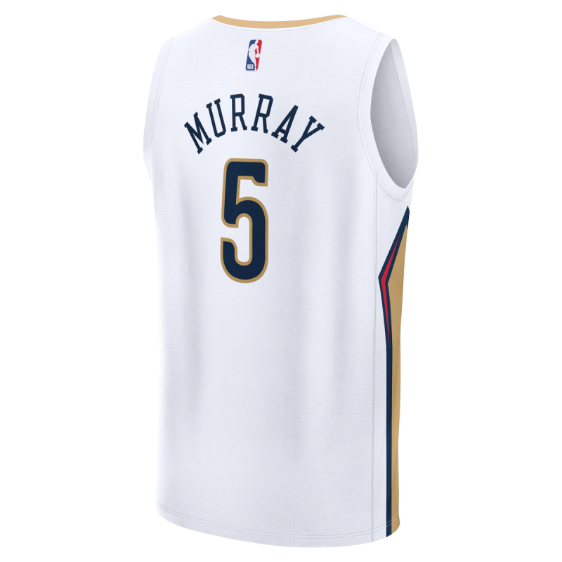 Dejounte Murray #5 Maillot blanc de l'association des pélicans de la Nouvelle-Orléans