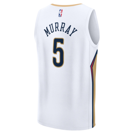 Dejounte Murray #5 Maillot blanc de l'association des pélicans de la Nouvelle-Orléans