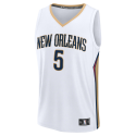 Dejounte Murray #5 Maillot blanc de l'association des pélicans de la Nouvelle-Orléans