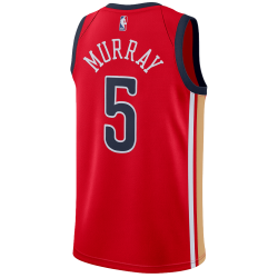 Dejounte Murray #5 Maillot rouge des Pélicans de la Nouvelle-Orléans