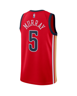 Dejounte Murray #5 Maillot rouge des Pélicans de la Nouvelle-Orléans