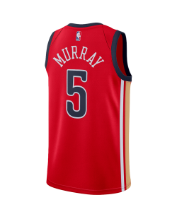 Dejounte Murray #5 Maillot rouge des Pélicans de la Nouvelle-Orléans