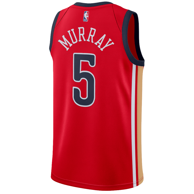 Dejounte Murray #5 Maillot rouge des Pélicans de la Nouvelle-Orléans