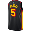Dejounte Murray #5 Maillot de déclaration noir des Atlanta Hawks