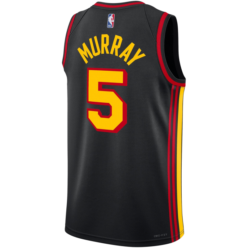 Dejounte Murray #5 Maillot de déclaration noir des Atlanta Hawks
