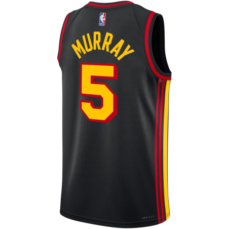 Dejounte Murray #5 Maillot de déclaration noir des Atlanta Hawks