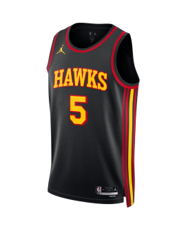 Dejounte Murray #5 Maillot de déclaration noir des Atlanta Hawks