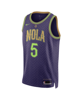 Dejounte Murray #5 Maillot New Orleans Pelicans Purple City Edition