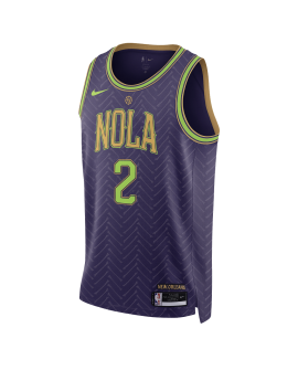 Herbert Jones #2 Maillot New Orleans Pelicans Purple City Edition