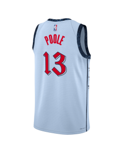 Jordan Poole #13 Maillot Washington Wizards Blue City Edition