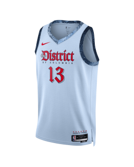 Jordan Poole #13 Maillot Washington Wizards Blue City Edition