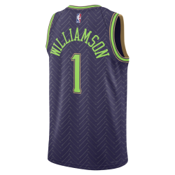 Zion Williamson #1 Maillot New Orleans Pelicans Purple City Edition