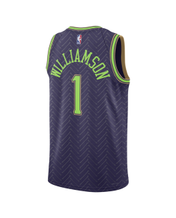 Zion Williamson #1 Maillot New Orleans Pelicans Purple City Edition