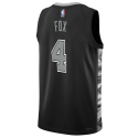 De'Aaron Fox #4 Maillot de déclaration noir San Antonio Spurs