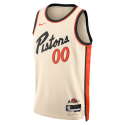 Maillot personnalisé Detroit Pistons White City Edition