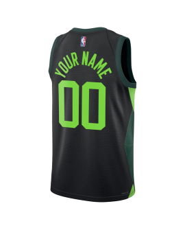 Maillot personnalisé Boston Celtics Black City Edition