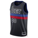 Maillot de déclaration noir personnalisé des Detroit Pistons
