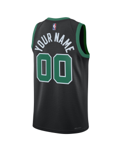 Maillot de déclaration noir personnalisé des Boston Celtics