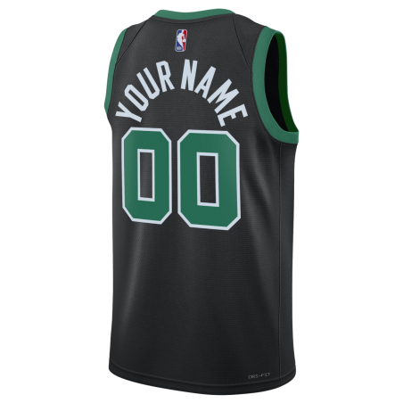Maillot de déclaration noir personnalisé des Boston Celtics