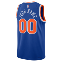 Maillot personnalisé icône bleue des New York Knicks
