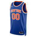 Maillot personnalisé icône bleue des New York Knicks