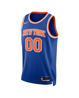 Maillot personnalisé icône bleue des New York Knicks