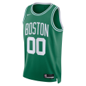 Maillot personnalisé icône verte des Boston Celtics