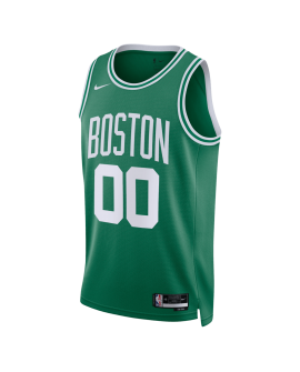 Maillot personnalisé icône verte des Boston Celtics