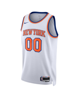 Maillot personnalisé de l'association blanche des New York Knicks