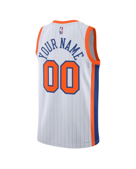 Maillot personnalisé New York Knicks White City Edition