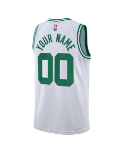 Maillot personnalisé de l'association blanche des Boston Celtics