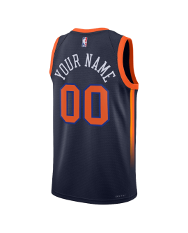 Maillot personnalisé de déclaration de la marine des New York Knicks