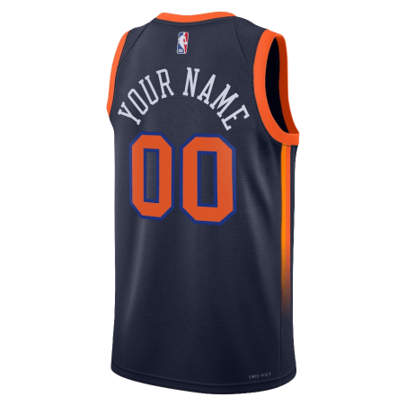 Maillot personnalisé de déclaration de la marine des New York Knicks
