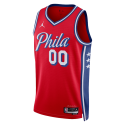 Maillot personnalisé de déclaration rouge des 76ers de Philadelphie