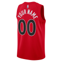 Maillot personnalisé avec icône rouge des Raptors de Toronto
